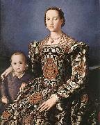 Eleonora of Toledo with her son Giovanni de- Medici, BRONZINO, Agnolo